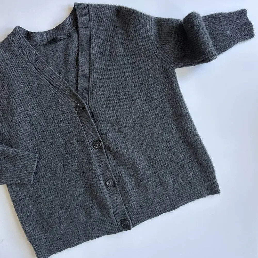 Jenni Kayne Chasmere Cocoon Cardigan Women’s Size XS Oversized Carbon Gray - Picture 3 of 11